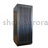 Шкаф телекоммуникационный "19 дюймов", напольный 47U чёрный, перф. дверь (WT-2041D-47U-800x1000-B)