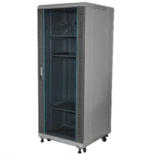 Шкаф телекоммуникационный "19 дюймов",  напольный 42U серый (WT-2041B-42U-WO-600x600-G)