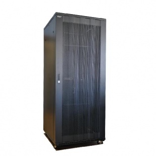 Шкаф телекоммуникационный "19 дюймов", напольный 47U чёрный, перф. дверь (WT-2041D-47U-800x1000-B)